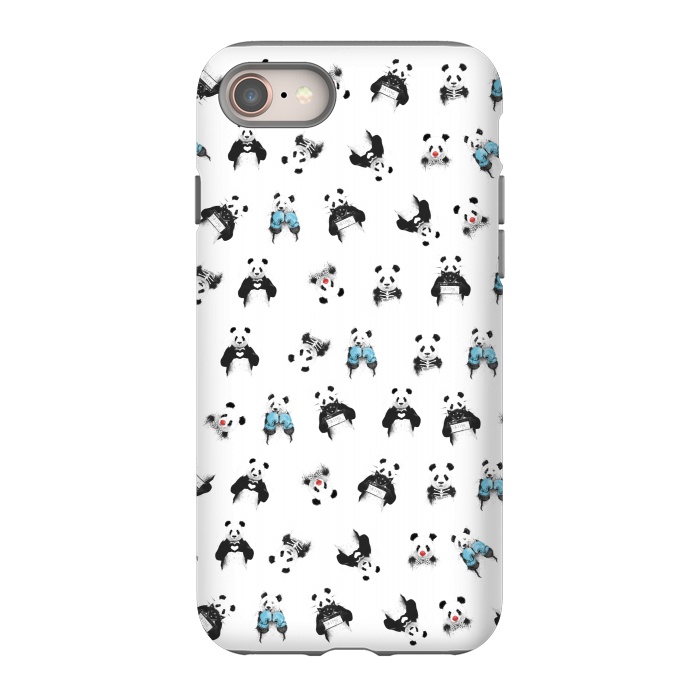 iPhone 8 StrongFit Panda pattern by Balazs Solti
