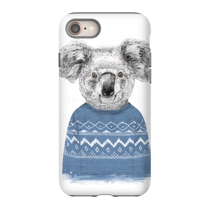 iPhone 8 StrongFit Winter koala by Balazs Solti