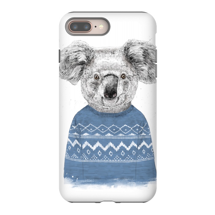 iPhone 8 plus StrongFit Winter koala by Balazs Solti