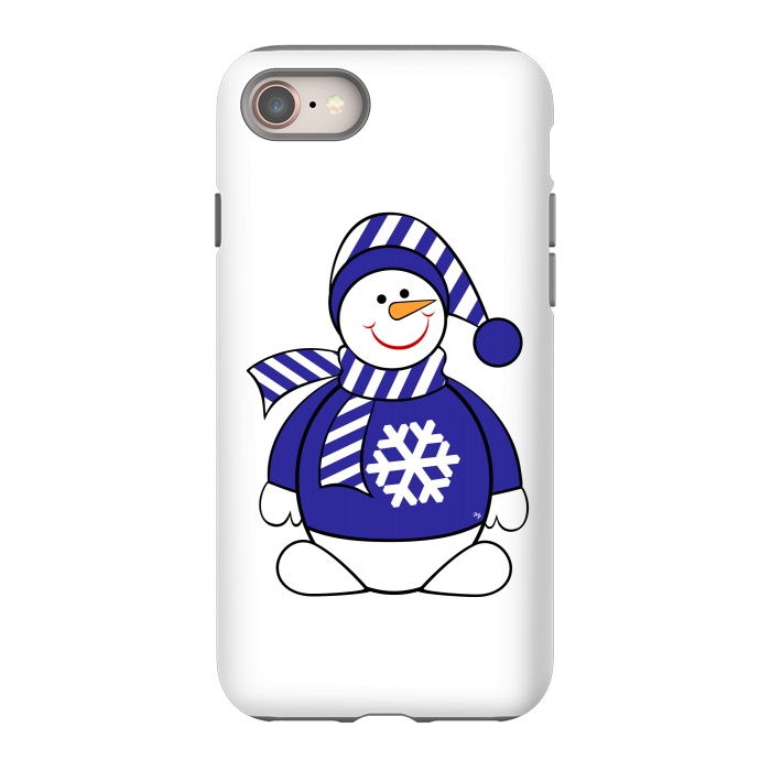 iPhone 8 StrongFit Cute snowman by Martina