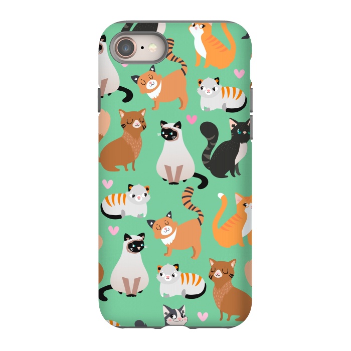 iPhone 8 StrongFit Cats cats cats by Maria Jose Da Luz