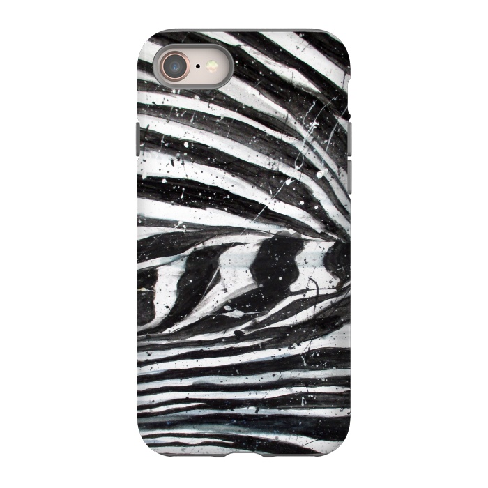 iPhone 8 StrongFit Zebra Stripes by ECMazur 