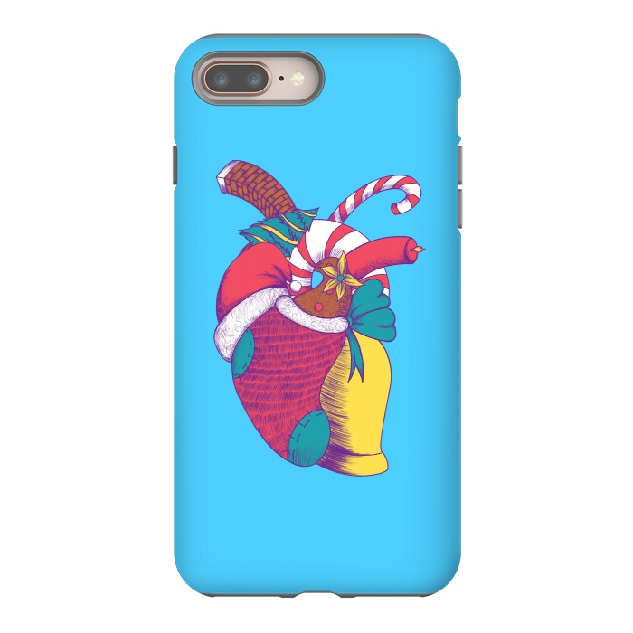 iPhone 8 plus StrongFit Christmas Heart by Ranggasme