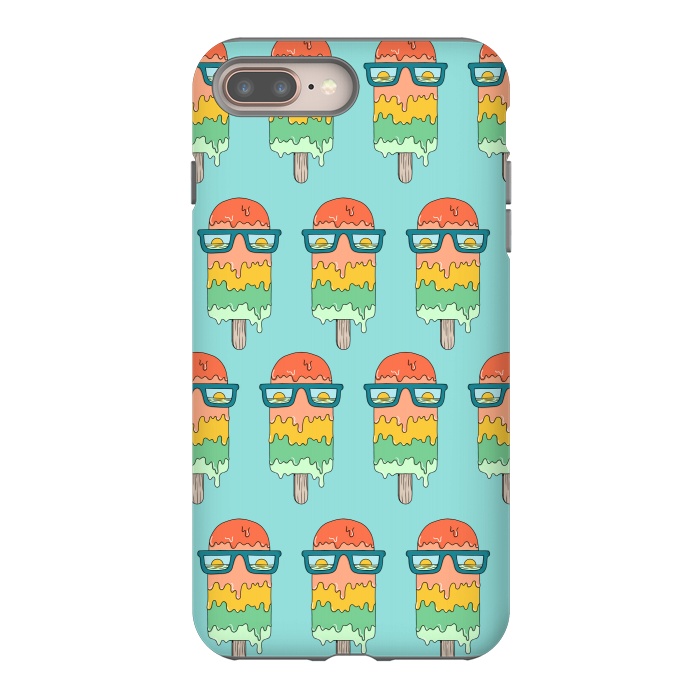 iPhone 8 plus StrongFit Hot Ice Cream pattern green by Coffee Man