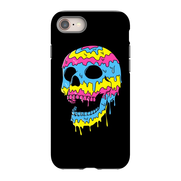 iPhone 8 StrongFit Melted Skull by Coffee Man