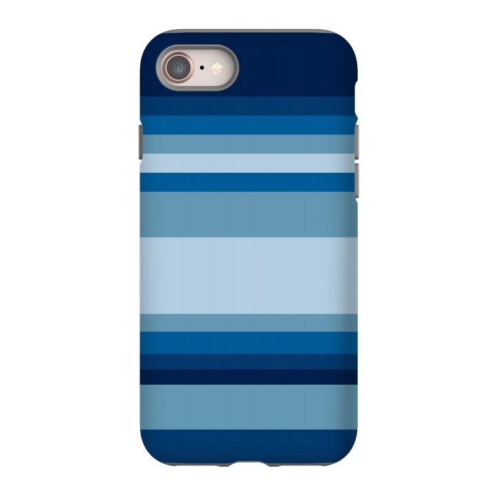 iPhone 8 StrongFit Blue stripes by Dhruv Narelia