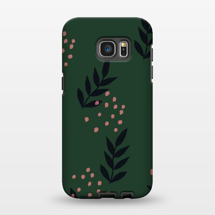Galaxy S7 EDGE StrongFit Simple inky sprigs by lauradidthis