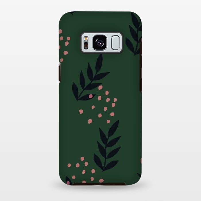 Galaxy S8 plus StrongFit Simple inky sprigs by lauradidthis