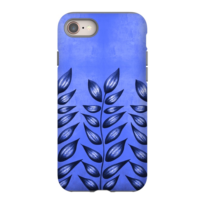 iPhone 8 StrongFit Beautiful Decorative Blue Plant With Pointy Leaves by Boriana Giormova