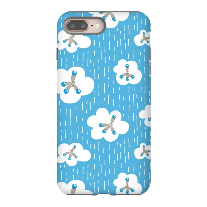 iPhone 8 plus StrongFit Clouds And Methane Molecules Blue Chemistry Geek by Boriana Giormova