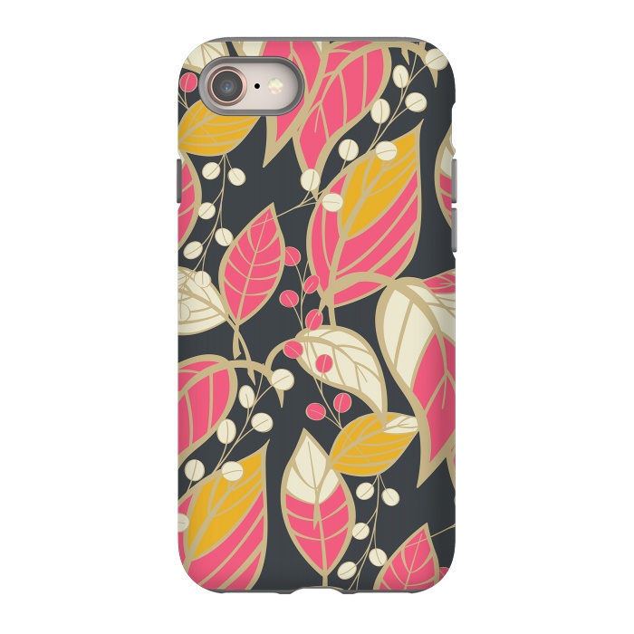 iPhone 8 StrongFit Romantic Floral Dark by Jelena Obradovic
