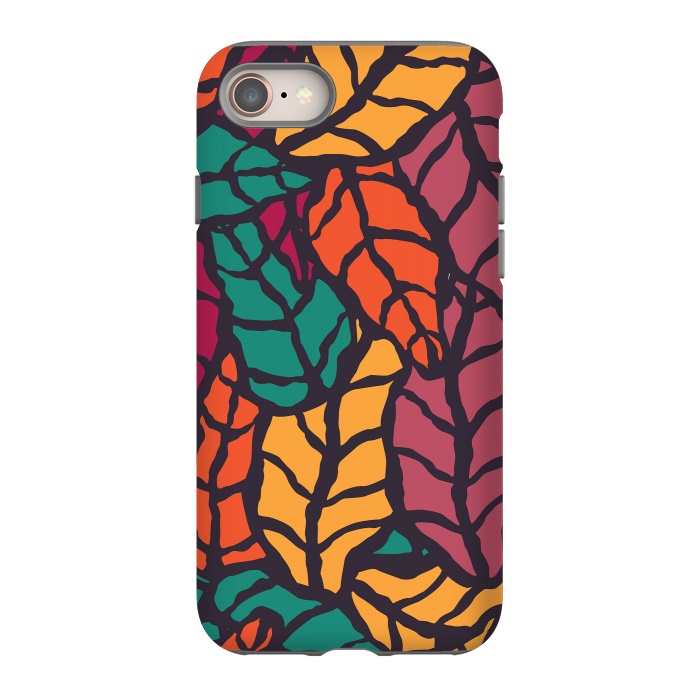 iPhone 8 StrongFit Vibrant Leaves by Jelena Obradovic
