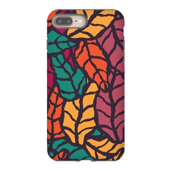 iPhone 8 plus StrongFit Vibrant Leaves by Jelena Obradovic