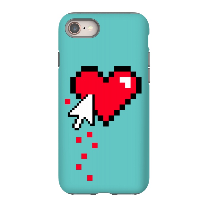 iPhone 8 StrongFit Broken 8 bits Heart I by Dellán