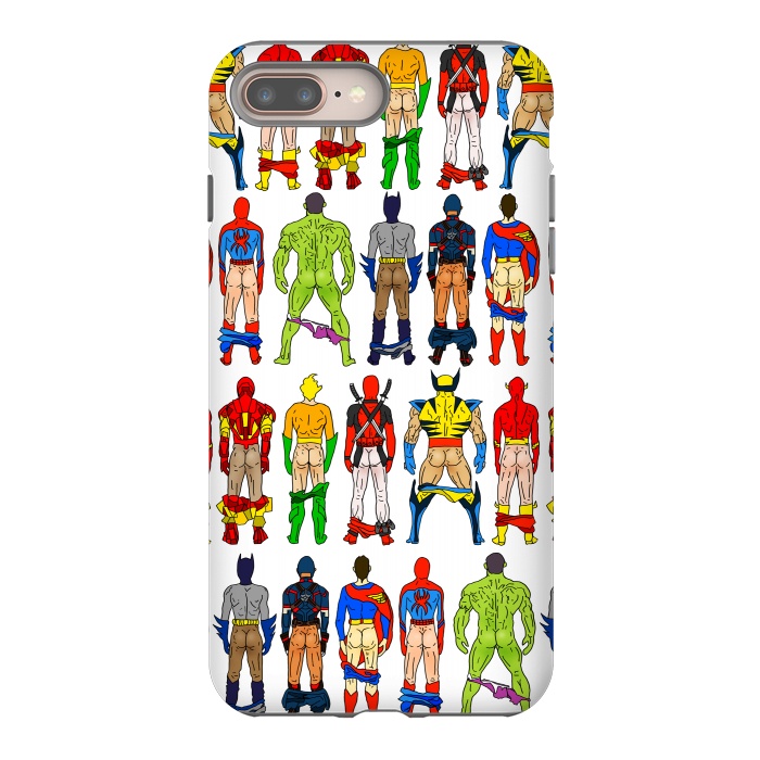 iPhone 8 plus StrongFit Superhero Butts by Notsniw