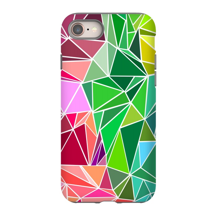 iPhone 8 StrongFit Polygonal colorful pattern by Dhruv Narelia