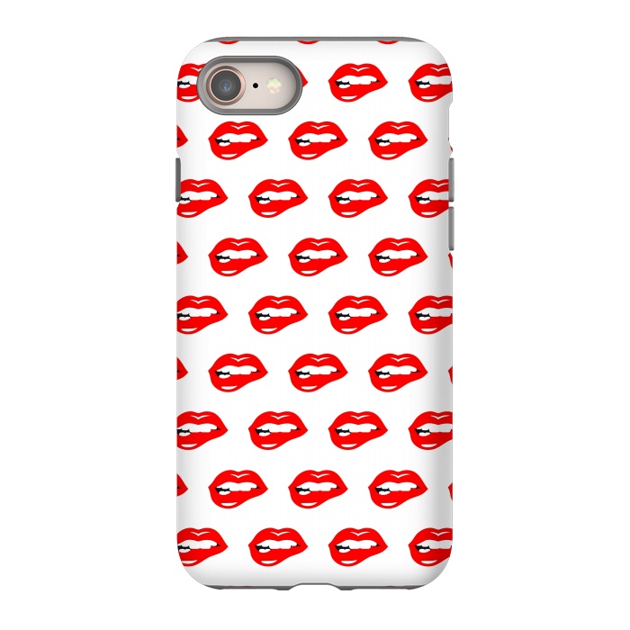 iPhone 8 StrongFit Lip Bite Pattern by Dhruv Narelia