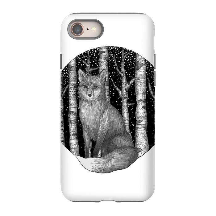 iPhone 8 StrongFit Fox and Forest by ECMazur 