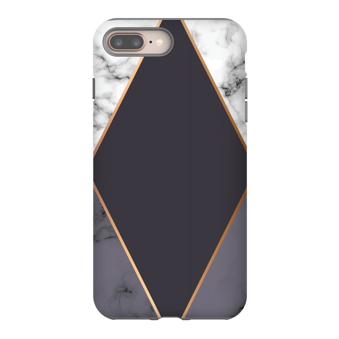 iPhone 8 plus StrongFit Marble Geometry 019 by Jelena Obradovic