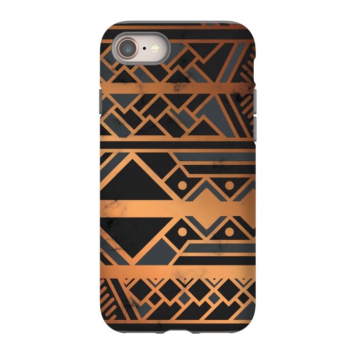 iPhone 8 StrongFit Black and Gold 028 by Jelena Obradovic