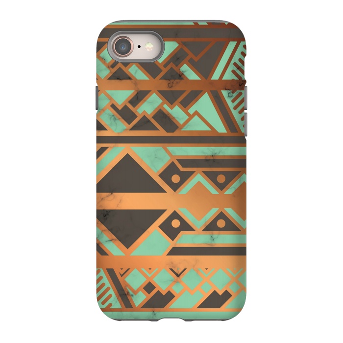 iPhone 8 StrongFit Gold and Green 029 by Jelena Obradovic