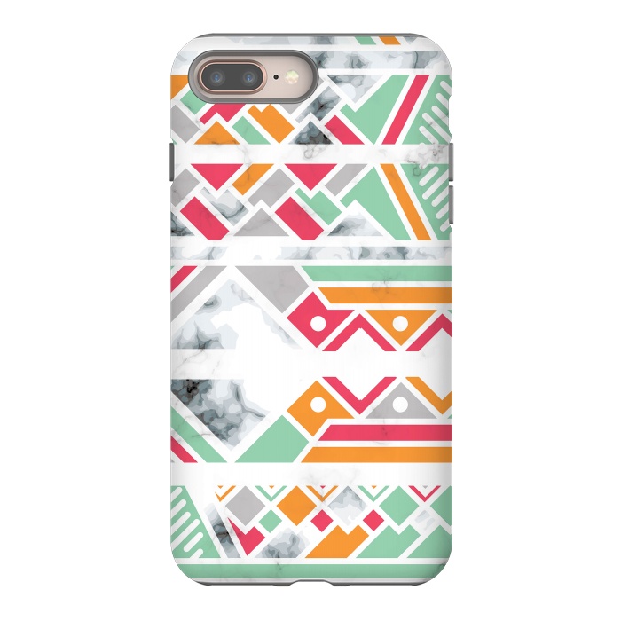iPhone 8 plus StrongFit Marble Geometry 030 by Jelena Obradovic