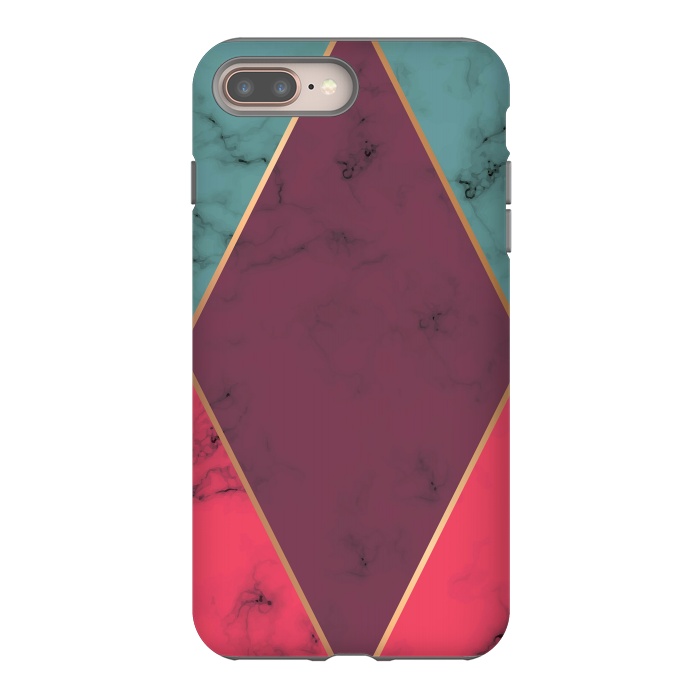 iPhone 8 plus StrongFit Marble Geometry 032 by Jelena Obradovic