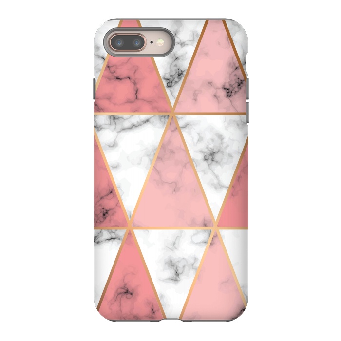 iPhone 8 plus StrongFit Marble Geometry 037 by Jelena Obradovic