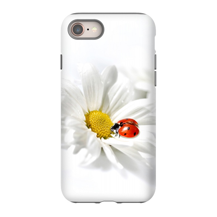 iPhone 8 StrongFit Daisy flower & Ladybug by Bledi