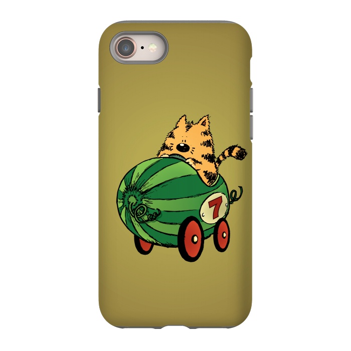 iPhone 8 StrongFit Albert and his Watermelon Ride by Mangulica