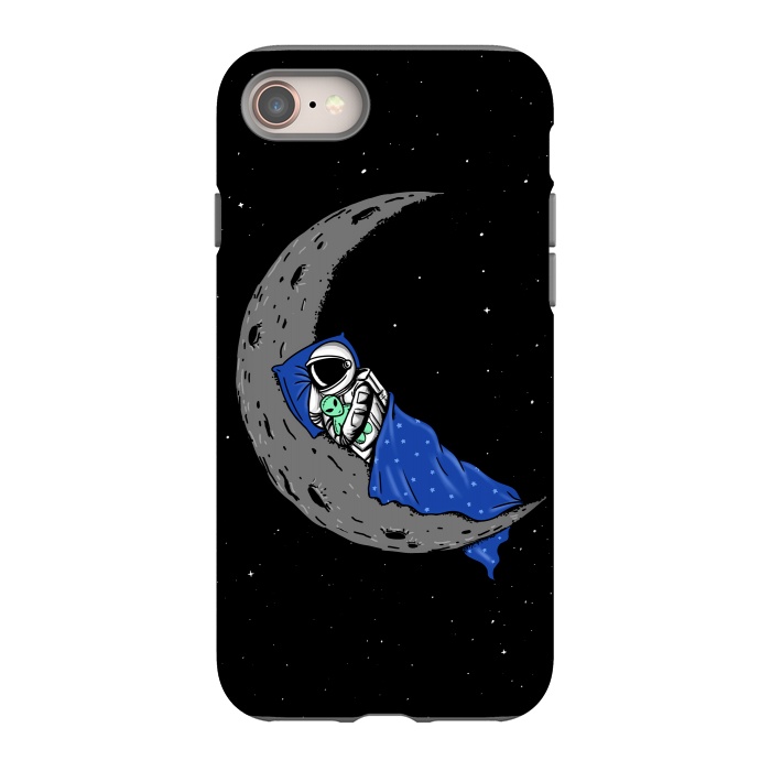iPhone 8 StrongFit Sleeping Astronaut by Coffee Man