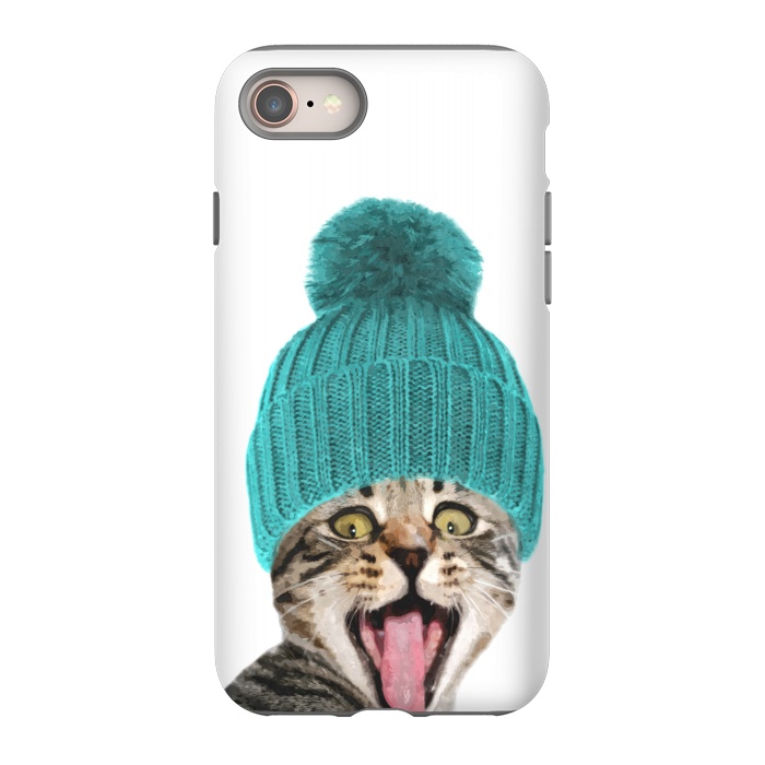 iPhone 8 StrongFit Cat with Hat Portrait by Alemi