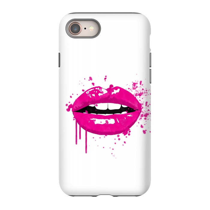iPhone 8 StrongFit Pink Lips by Alemi