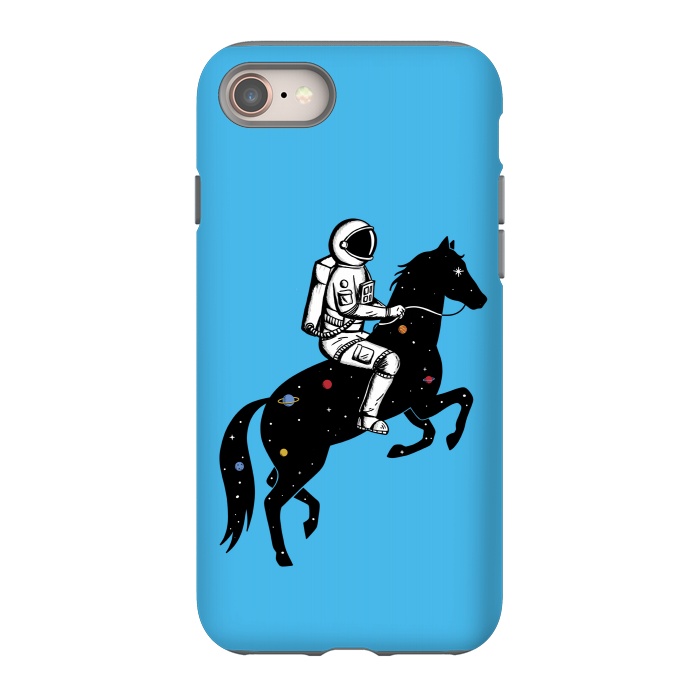 iPhone 8 StrongFit Astronaut and Horse by Coffee Man