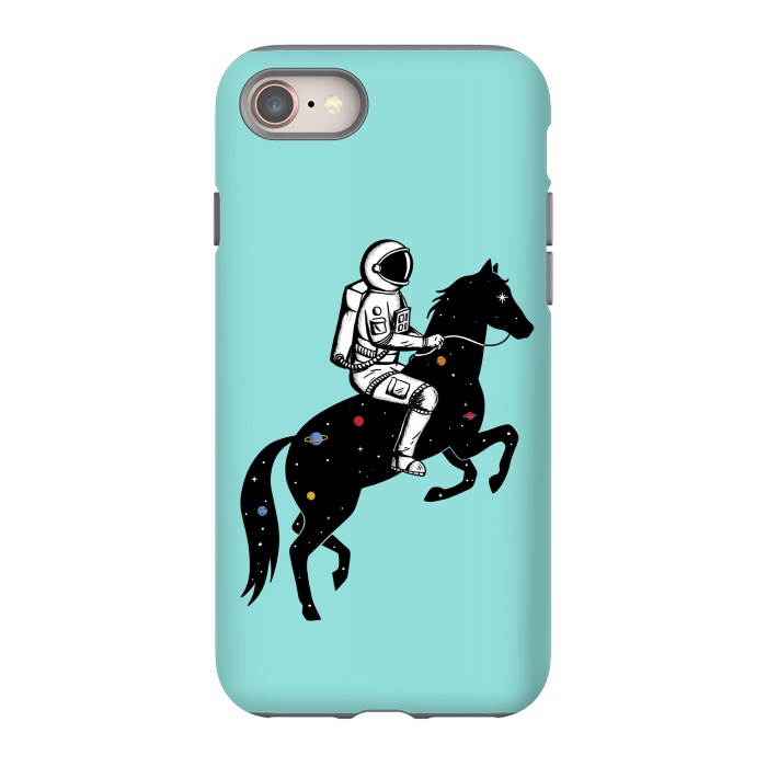 iPhone 8 StrongFit Astronaut and Horse 2 by Coffee Man