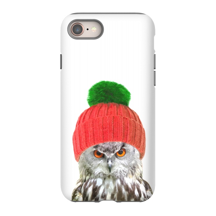 iPhone 8 StrongFit Funny Owl Portrait by Alemi