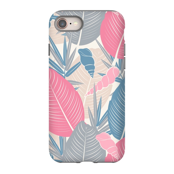 iPhone 8 StrongFit Tropical Watercolor Flower Pattern XI by Bledi