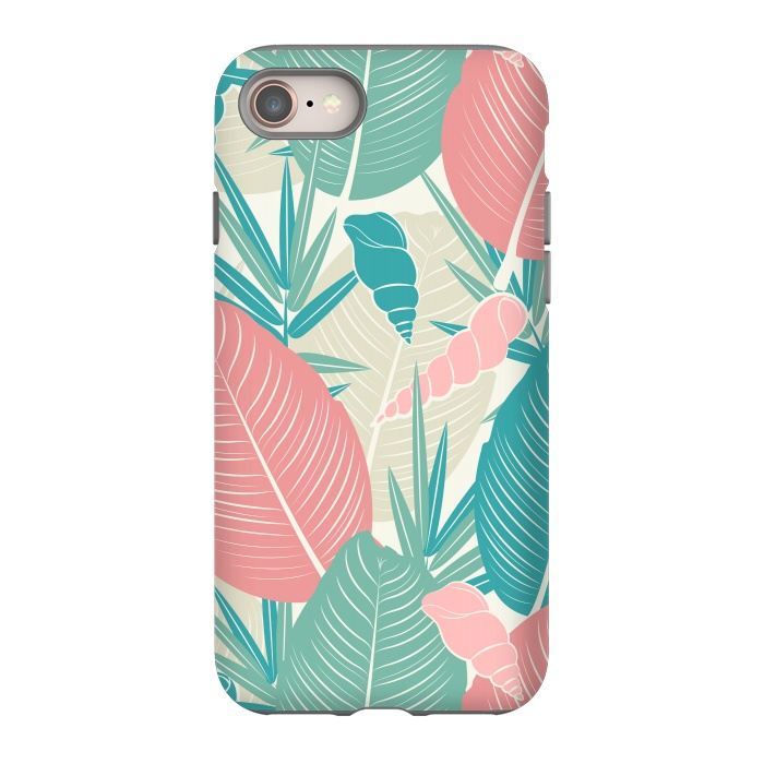 iPhone 8 StrongFit Tropical Watercolor Flower Pattern XII by Bledi