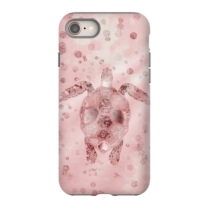 iPhone 8 StrongFit Glamorous Sea Turtle by Andrea Haase