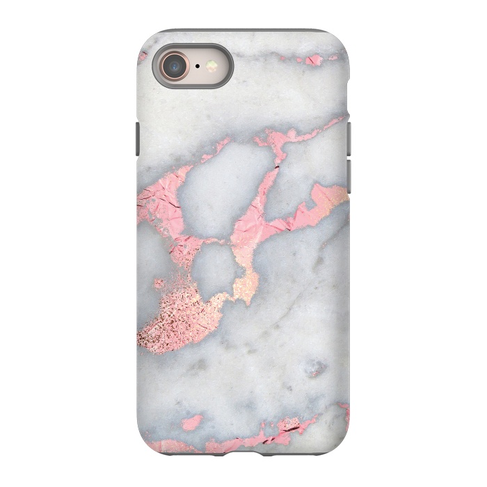 iPhone 8 StrongFit Marble with Rose Gold Veins by  Utart