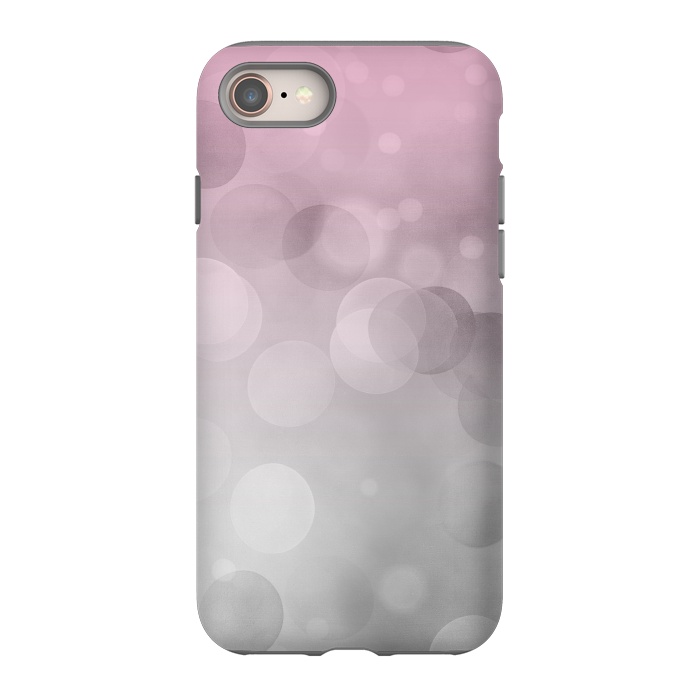 iPhone 8 StrongFit Floating Lense Flares In Grey And Pink by Andrea Haase