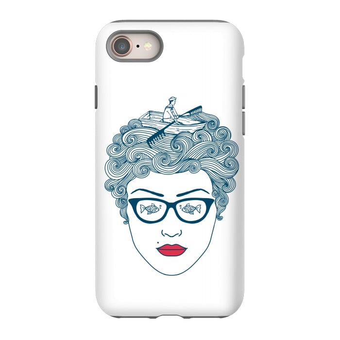 iPhone 8 StrongFit Lady Ocean by Coffee Man