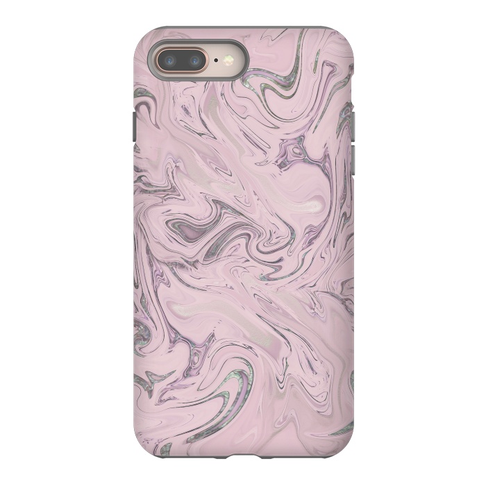 iPhone 8 plus StrongFit Retro Style Marble Soft Pastel 2 by Andrea Haase