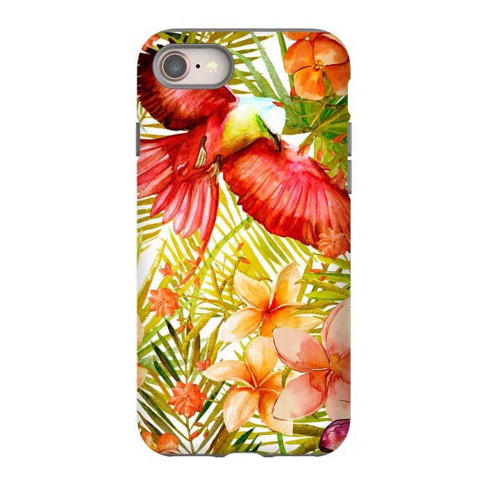 iPhone 8 StrongFit Tropical Bird in Jungle by  Utart