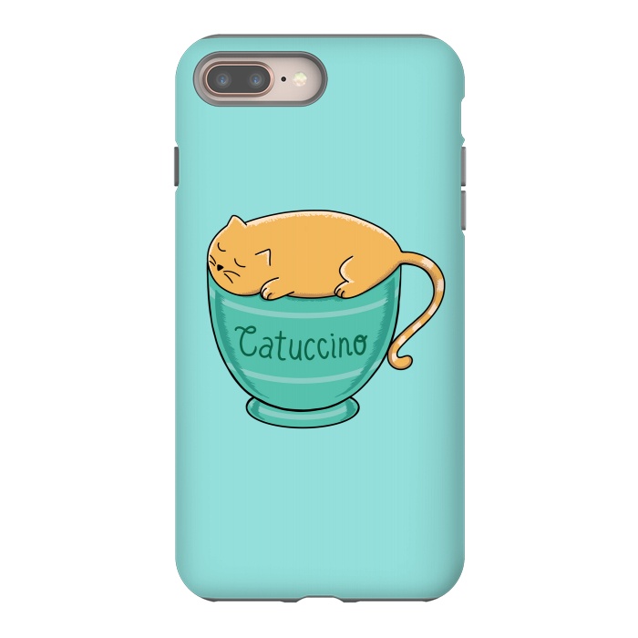 iPhone 8 plus StrongFit Cattuccino by Coffee Man