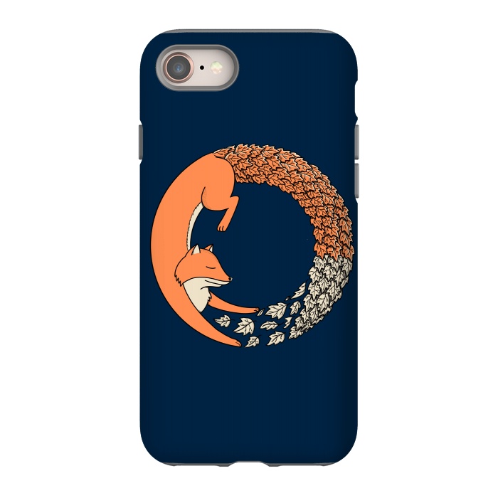 iPhone 8 StrongFit Fox Circle 2 by Coffee Man