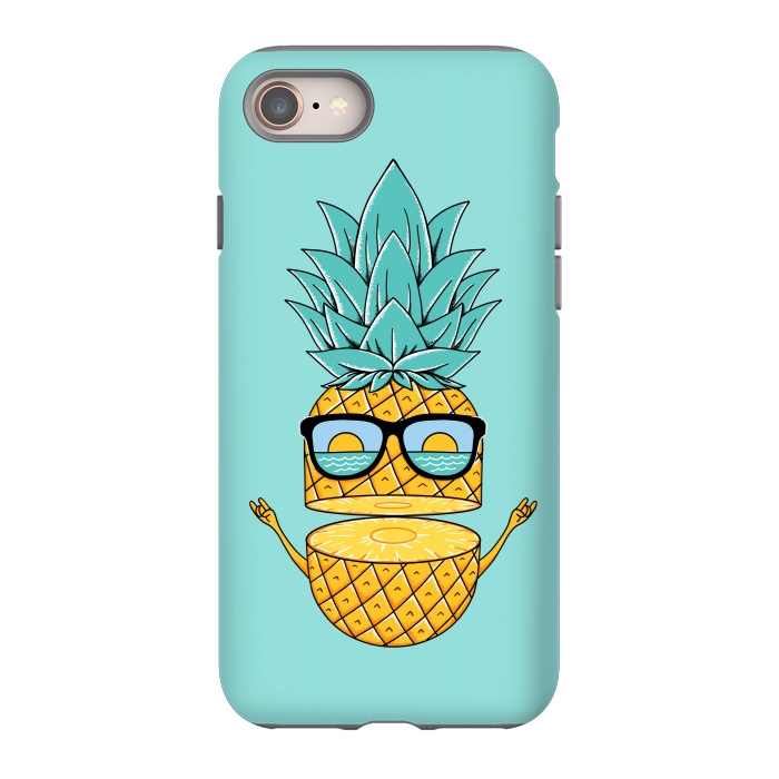 iPhone 8 StrongFit Pineapple Sunglasses by Coffee Man
