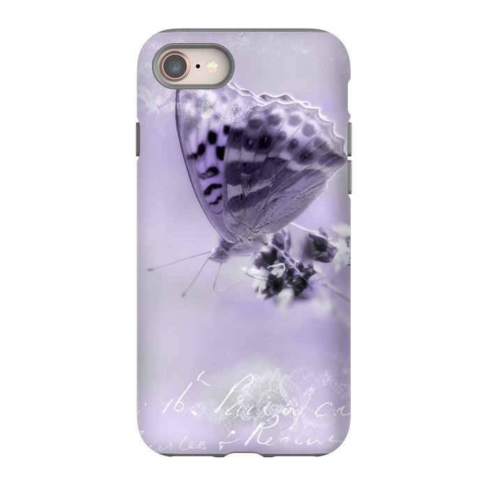 iPhone 8 StrongFit Purple Butterfly by Andrea Haase