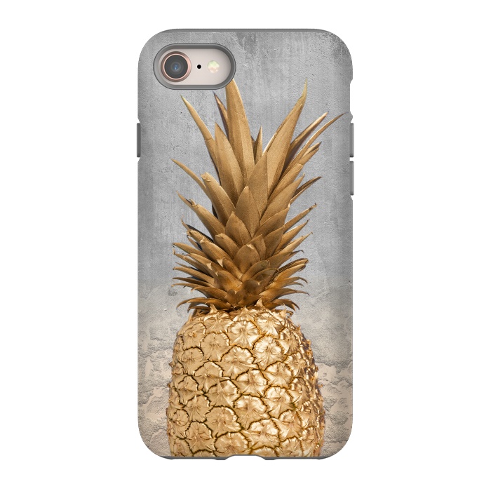 iPhone 8 StrongFit Gold Pineapple and Marble by  Utart