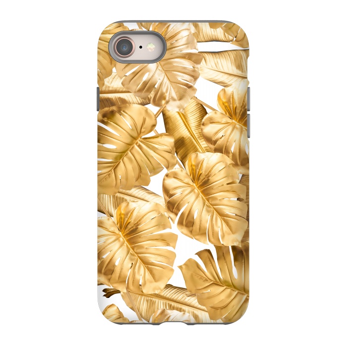 iPhone 8 StrongFit Aloha Gold Monstera Jungle by  Utart